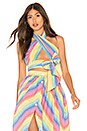 view 1 of 4 Everything Scarf Top in Multi Stripe