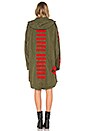 view 5 of 5 x Roc96 Brooklyn's Finest Fishtail Parka in Olive & Red