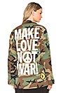 view 1 of 7 Make Love Not War Jacket in Camo