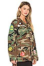 view 3 of 7 Make Love Not War Jacket in Camo
