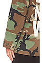 view 6 of 7 Make Love Not War Jacket in Camo