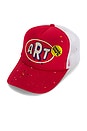 view 4 of 4 Art Trucker Hat in Red Fade