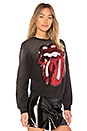 view 2 of 4 Rolling Stones Sequins Sweatshirt in Dirty Black