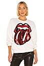 view 1 of 5 Rolling Stones Sequins Sweatshirt in White