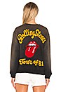 view 4 of 5 SWEAT RAS DE COU MAILLE POLAIRE ROLLING STONES in Dirty Black