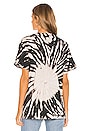 view 3 of 4 The Rolling Stones Voodoo Tee in Black Spiral Tie Dye