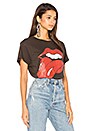 view 2 of 4 CAMISETA LENGUA BRILLANTE ROLLING STONES in Dirty Black