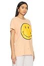 view 2 of 4 Keep Smiling Tee in Peach Fuzz