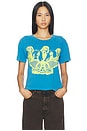 view 2 of 5 Aerosmith Crop Tee in Vintage Blue