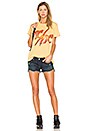 view 4 of 4 x REVOLVE ACDC Tee in Washed Yellow & Orange Glitter