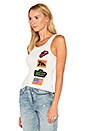 view 2 of 4 Rolling Stones 1975 Patches Tank in Dirty White