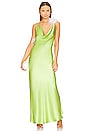 view 2 of 5 Hailey Gown in Lime Green