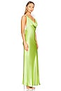 view 3 of 5 Hailey Gown in Lime Green