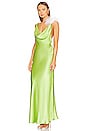view 4 of 5 Hailey Gown in Lime Green