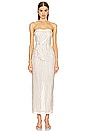 view 1 of 3 x REVOLVE Opal Midi Dress in Ivory & Beige