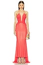view 1 of 3 Sunset Gown in Coral