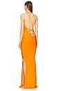 view 3 of 3 x REVOLVE Raquel Gown in Tangerine Orange
