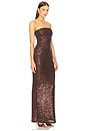 view 2 of 4 VESTIDO SASKIA in Chocolate Brown