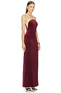 view 2 of 3 x REVOLVE Anjelique Velvet Gown in Burgundy