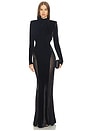 view 2 of 3 x REVOLVE Sarto Velvet Gown in Black
