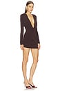 view 2 of 3 x REVOLVE Chiaro Mini Dress in Chocolate Brown
