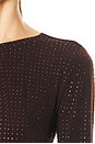 view 5 of 5 x REVOLVE Piemonte Rhinestone Mini Dress in Chocolate Brown