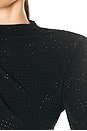 view 5 of 5 x REVOLVE Lucci Rhinestone Gown in Black