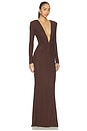 view 2 of 4 x REVOLVE Acqua Gown in Chocolate Brown