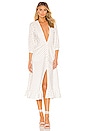 view 1 of 3 x REVOLVE Candice Dress in White & Black Dot