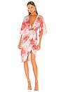 view 1 of 3 ROBE MI-LONGUE FATIMA in Rose Floral