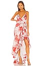 view 1 of 4 ROBE MAXI ATIENNE in Rose Floral