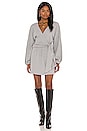 view 1 of 3 x REVOLVE Tie Front Mini Dress in Heather Gray