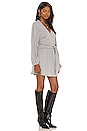 view 2 of 3 x REVOLVE Tie Front Mini Dress in Heather Gray