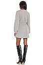 view 3 of 3 x REVOLVE Tie Front Mini Dress in Heather Gray