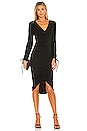 view 1 of 3 VESTIDO RUCHED in Black