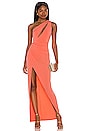 view 1 of 3 MAXIVESTIDO PARKER in Coral
