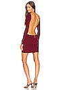 view 1 of 3 Joanna Open Back Dress w/ Chain in Dark Red