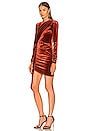 view 3 of 4 x REVOLVE Hollie Mini Dress in Rust