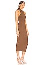 view 2 of 3 Annalie Long Midi Dress in Deep Taupe