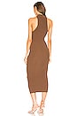 view 3 of 3 Annalie Long Midi Dress in Deep Taupe