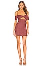 view 1 of 3 x REVOLVE Della Mini Dress in Deep Mauve
