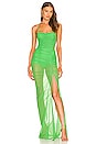view 1 of 3 VESTIDO LARGO FOLLIE in Kelly Green