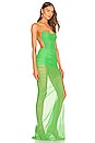 view 2 of 3 VESTIDO LARGO FOLLIE in Kelly Green