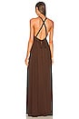 view 3 of 3 ROBE MAXI EMMELINE in Brown