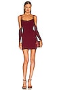 view 1 of 3 Jayde Mini Dress in Deep Maroon