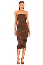 view 1 of 3 x REVOVLE Laney Midi Dress in Brown
