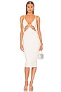 view 1 of 3 VESTIDO MIDI ROBIN in White