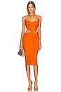 view 1 of 3 VESTIDO MIDI MIKI in Orange