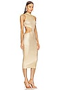 view 2 of 3 x REVOLVE Calista Cut Out Long Midi Dress in Champagne Foil