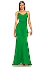 view 1 of 3 VESTIDO LARGO LORIE in Green